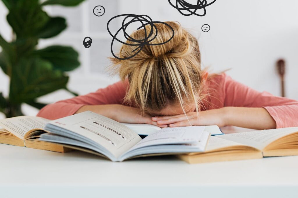 student stressed image
